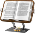 Book Stand for Reading Adjustable Foldable Book Holder - Hands-Free