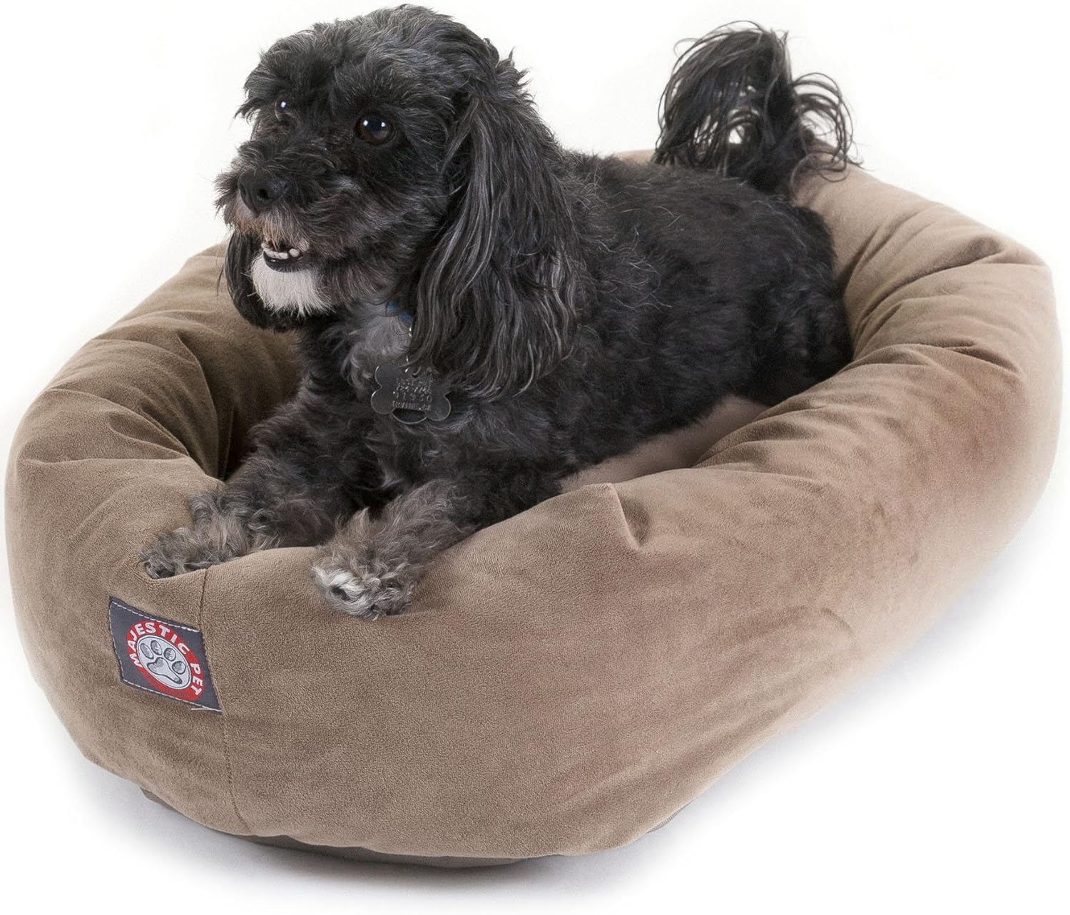 Majestic Pet 24 Inch Suede Calming Dog Bed for Ultimate Comfort