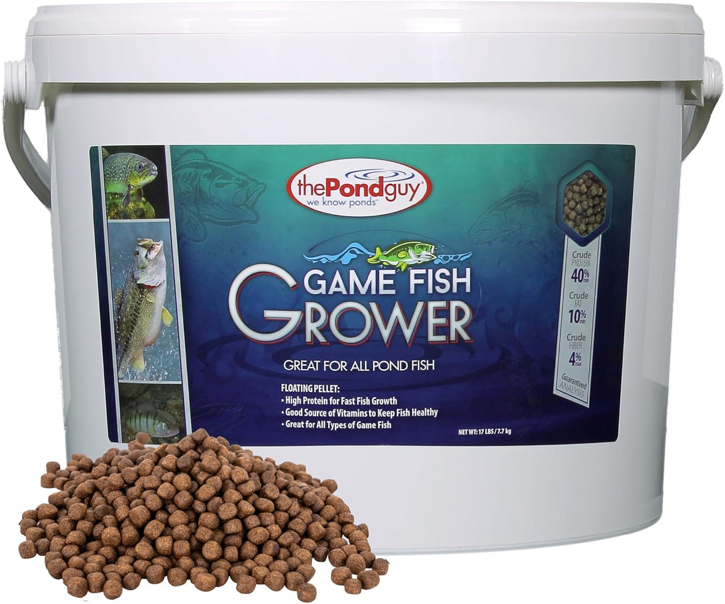 Game Fish Grower Floating Pellet Food for Healthy Freshwater Fish