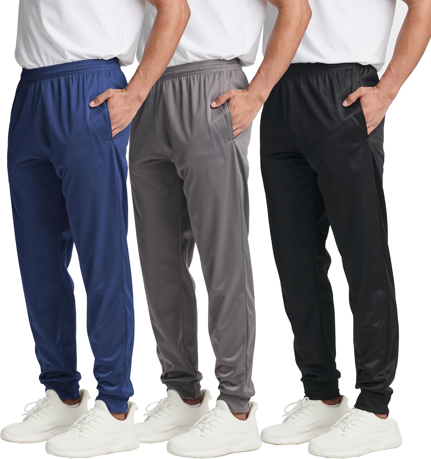Men's Tricot Active Jogger Fleece Lined Sweatpants with Pockets