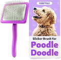 Poodoodle Dog Slicker Brush for Goldendoodle & Labradoodle - Efficient