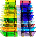 Stained Glass Sheets 24-Pack 4 x 6 in Variety Pack - Vibrant Colors