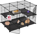 41 Panels Pet Playpen 35.4in x 23.6in x 23.6in - Versatile C&C Cage
