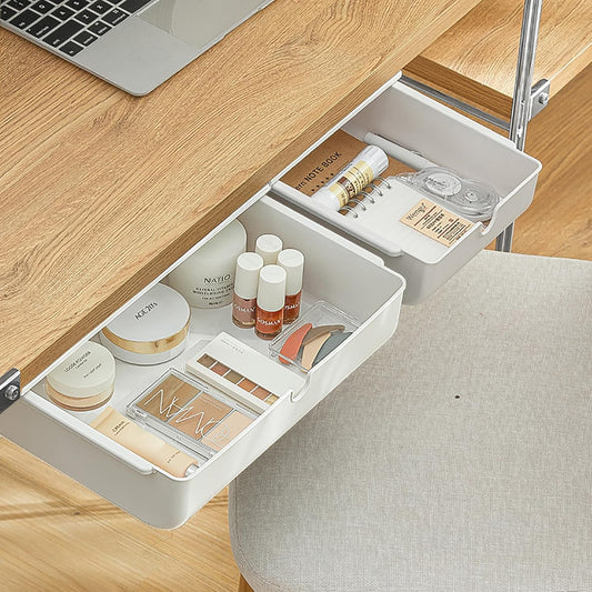 Under Desk Drawer 2-Pack: Hidden Storage Bliss!