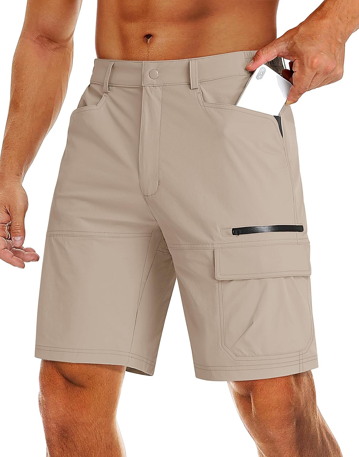 MAGCOMSEN Men's Hiking Cargo Shorts for Outdoor Activities