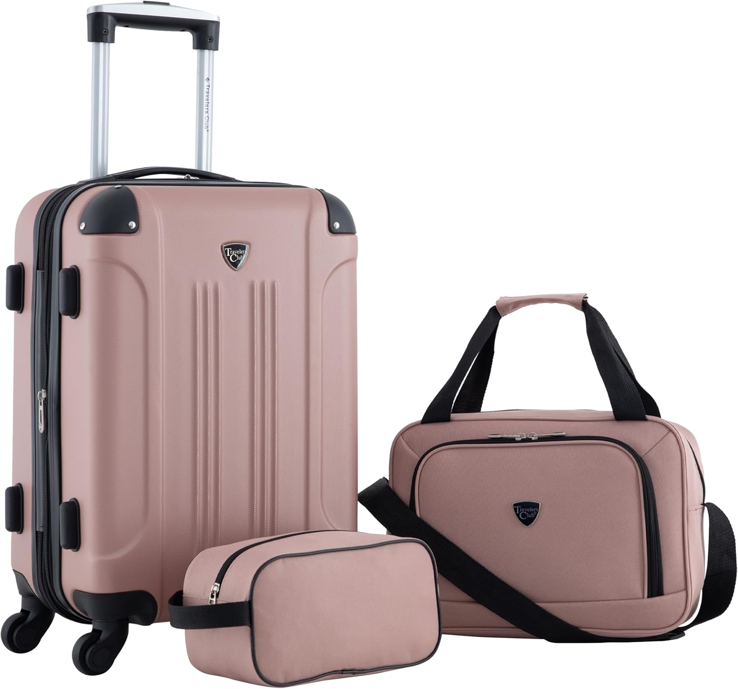 Travelers Club Chicago Hardside Expandable Spinner Luggage Set