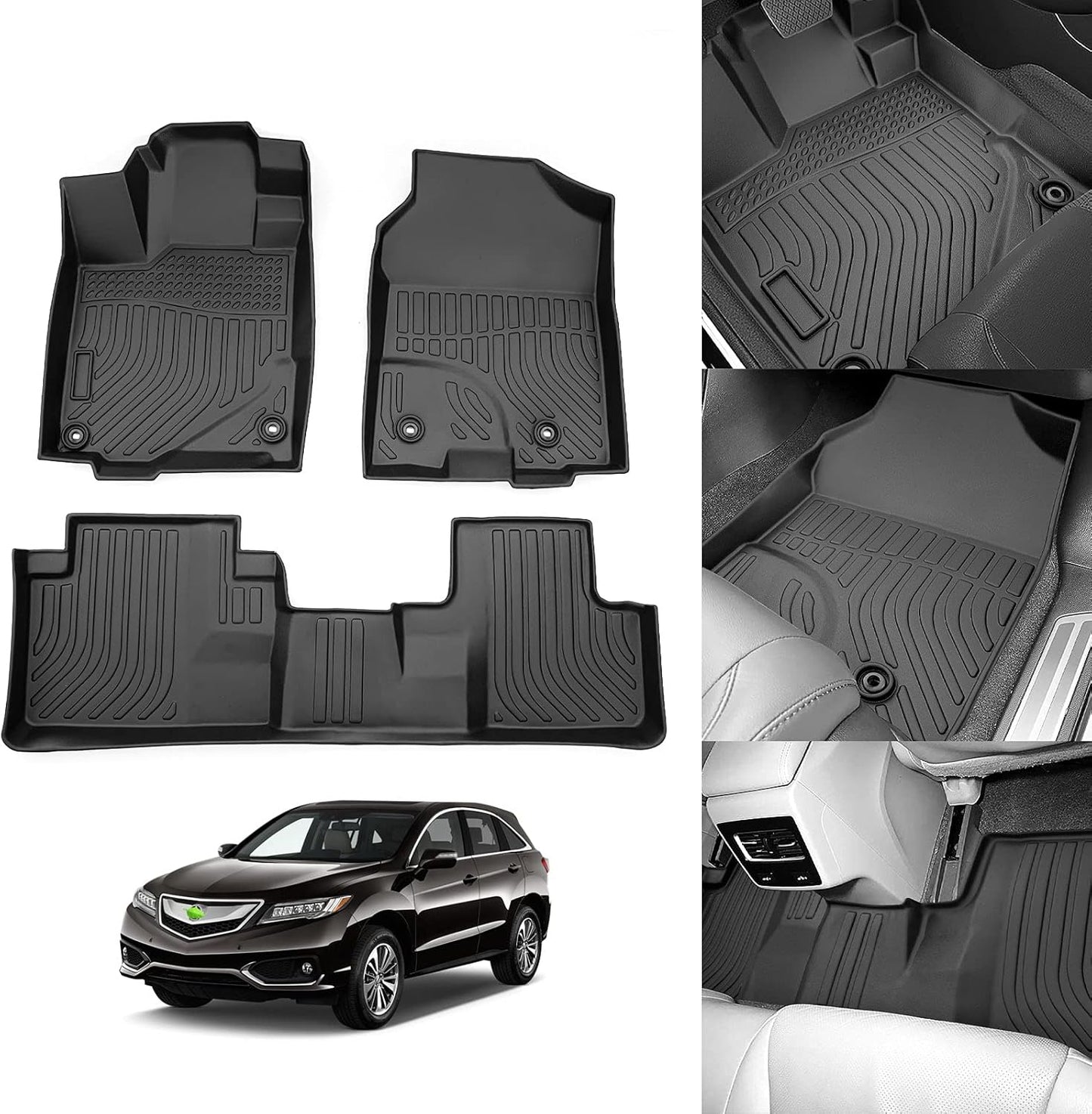 Custom Fit Floor Mats for 2016 2017 2018 Acura RDX Vehicles