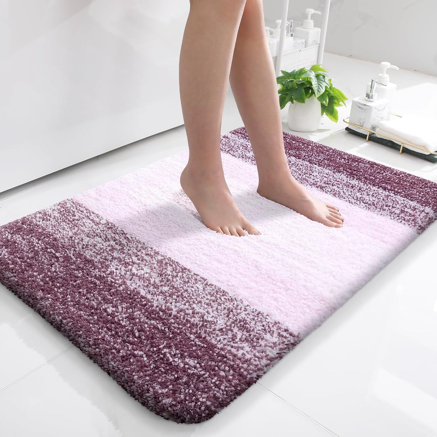 OLANLY Extra Soft Microfiber Bath Rugs Mat 36x24 for Comfort