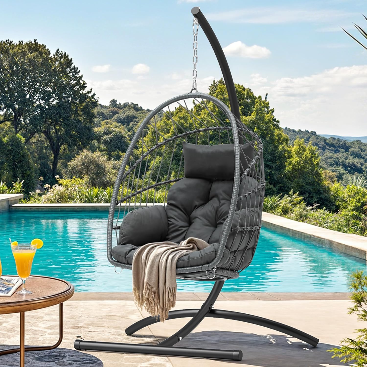 YITAHOME Hanging Egg Chair for Outdoor and Indoor Relaxation