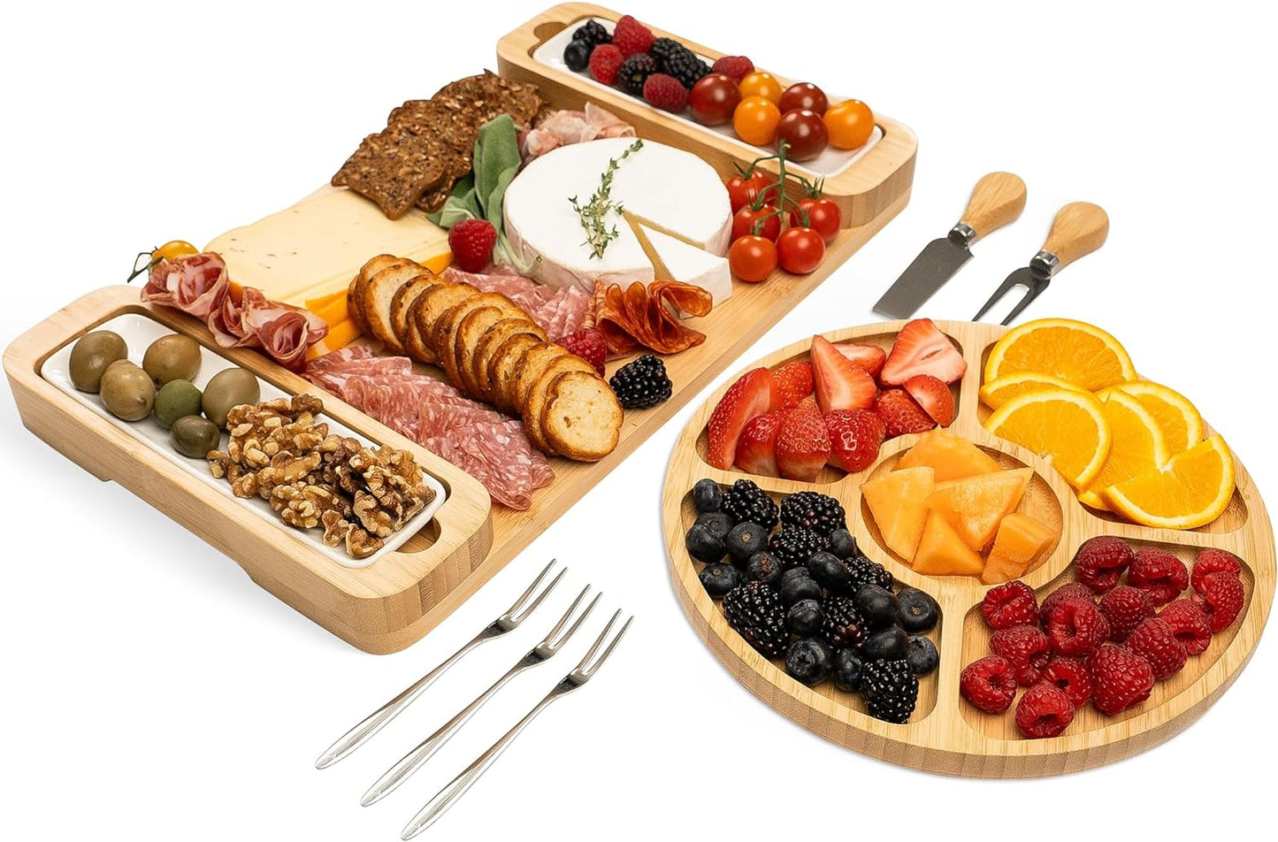 Bamboo Charcuterie Board Gift Set for Memorable Gatherings
