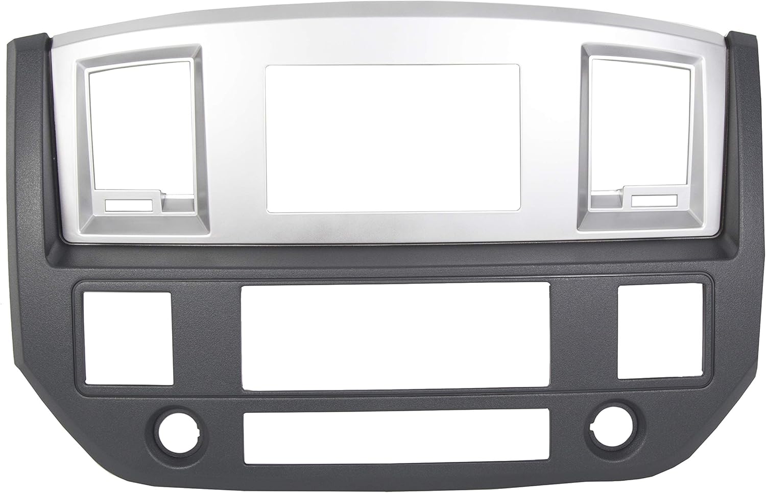 ECOTRIC Stereo Radio Double Din Dash Install Bezel Kit for Dodge Ram