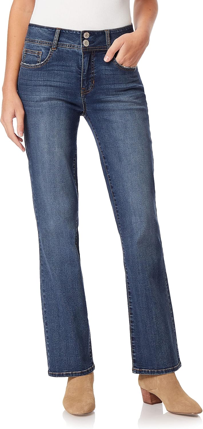 Angels Forever Young Curvy Bootcut Mid-Rise Jeans for Women