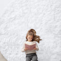 OLANLY White Round Rugs for Bedroom - Soft Shaggy Area Rug
