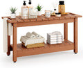35 in Shower Bench Waterproof Poly Lumber Shower Stool - Sturdy 400lb