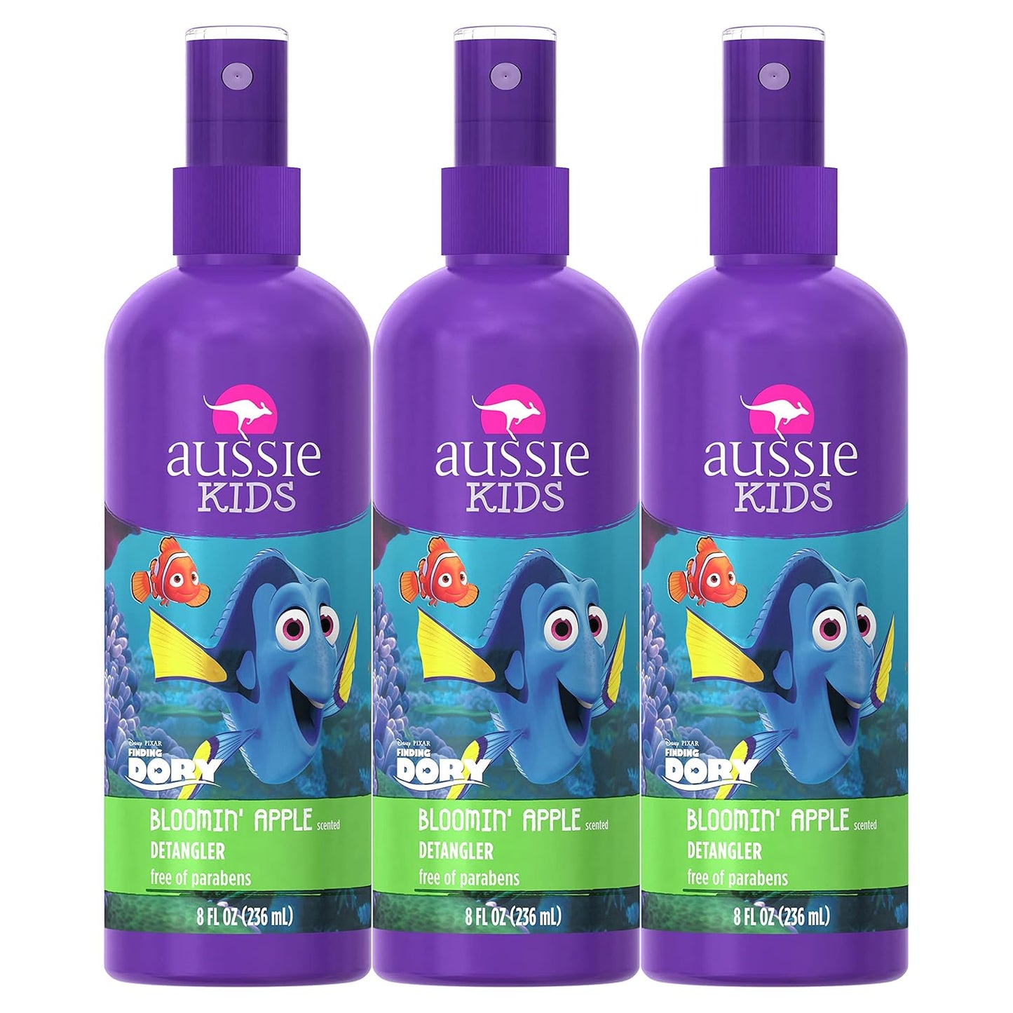 3-Pack Aussie Kids Detangler for Tangle-Free Hair
