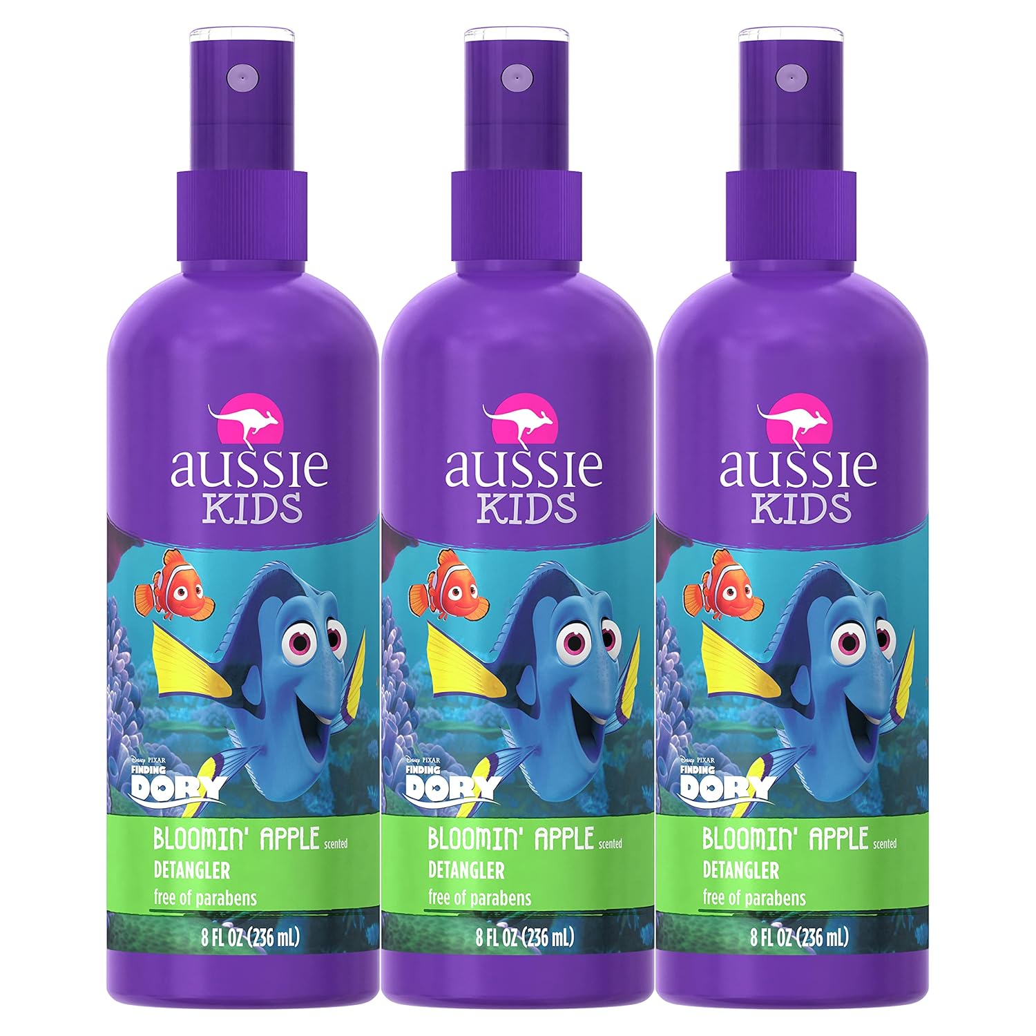 3-Pack Aussie Kids Detangler for Tangle-Free Hair