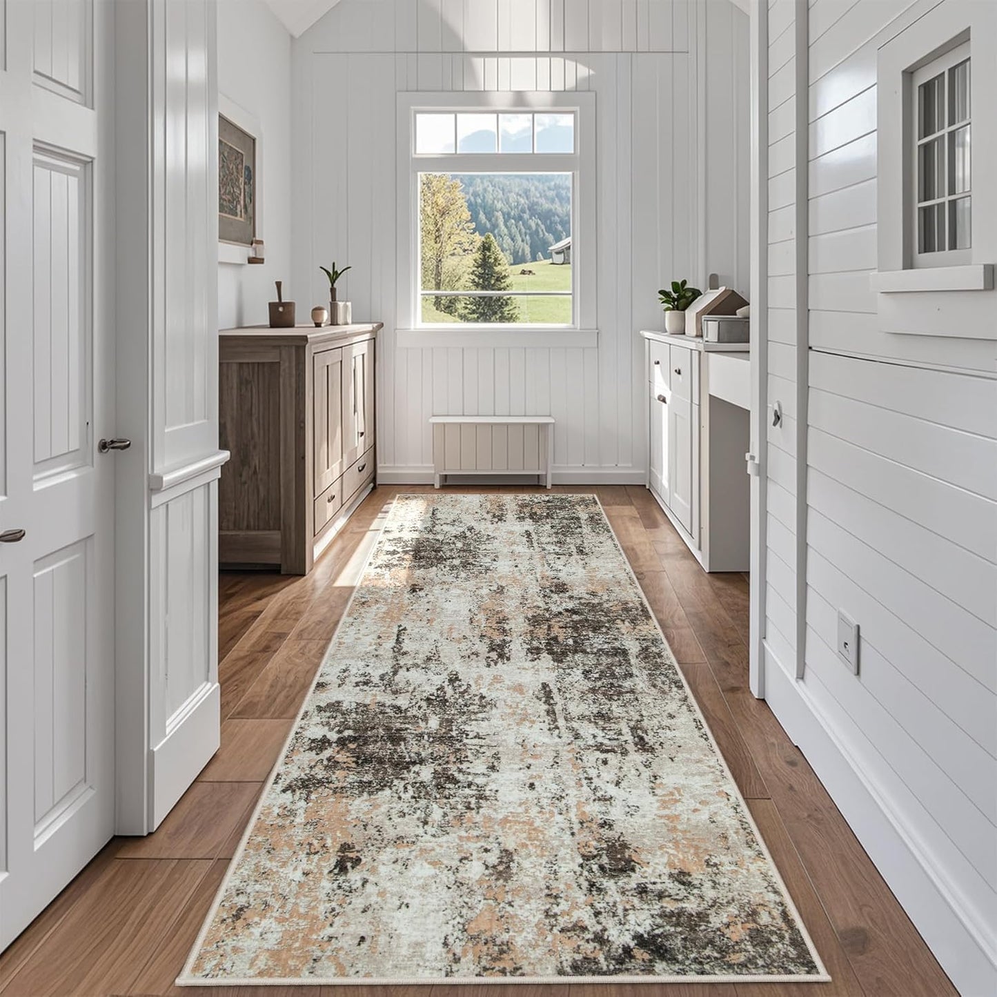 Runner Rug for Hallways Kitchen 2ft 6inx8ft Washable Non Slip