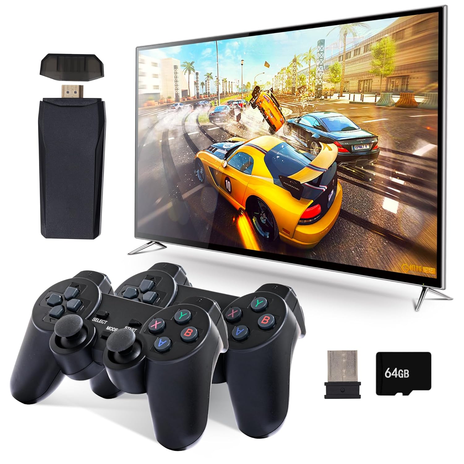 MSCFIT Retro Game Console with 25,000 Built-in Games & 4K HDMI
