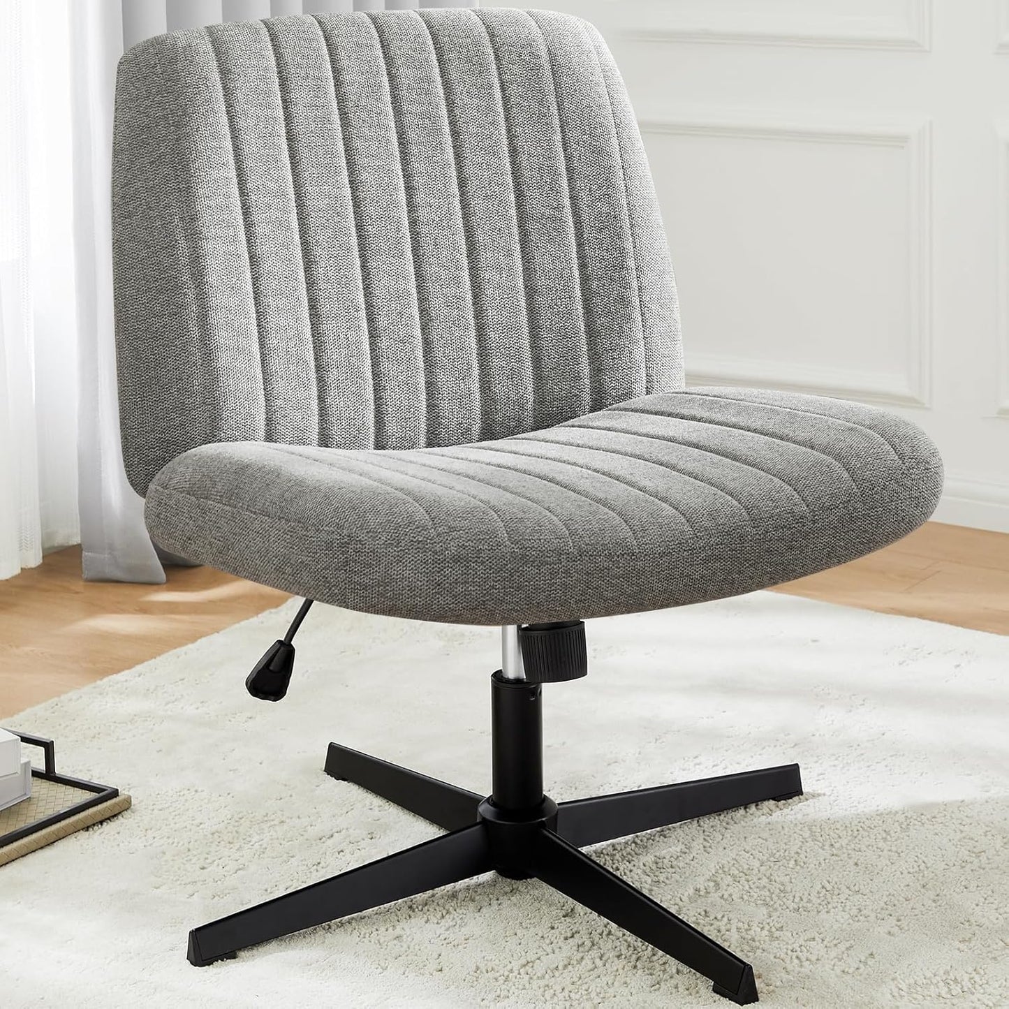 DUMOS Armless Swivel Office Chair