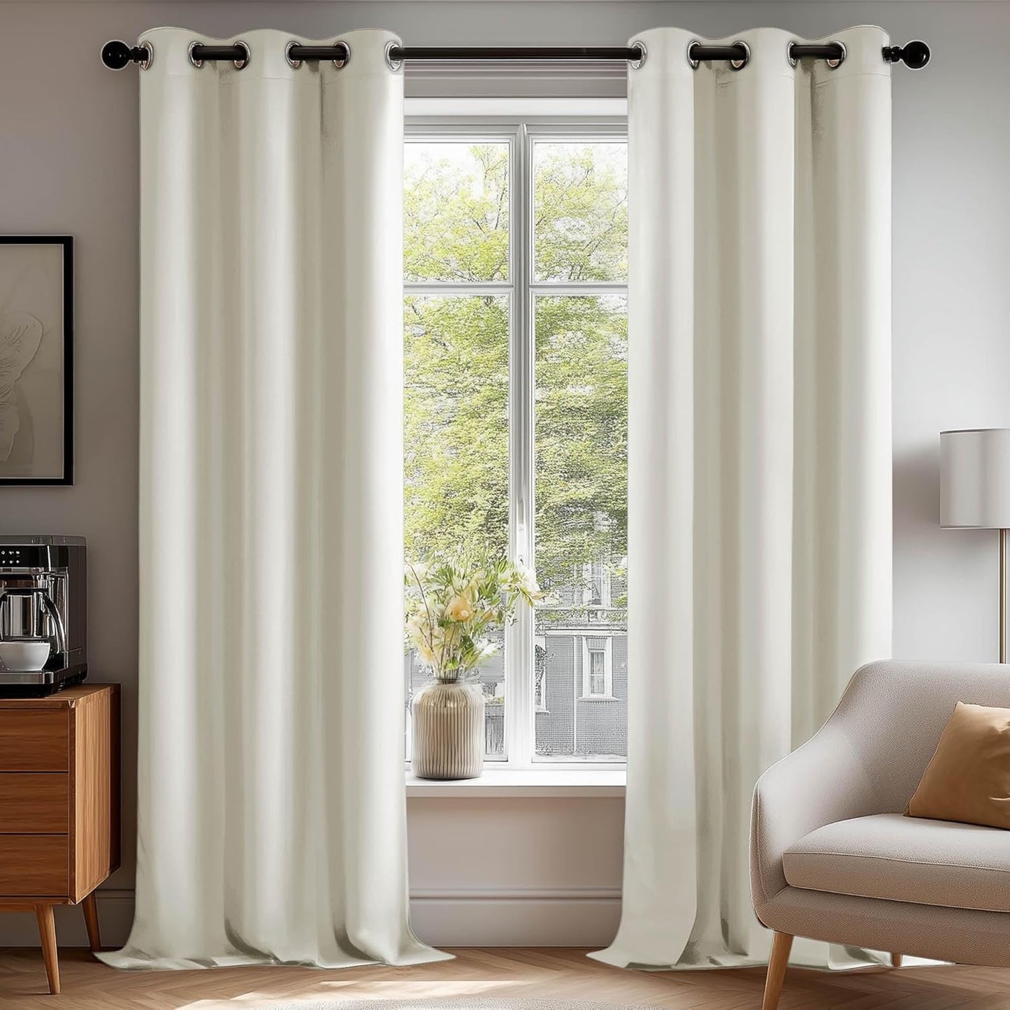Deconovo Blackout Curtains for Bedroom - Thermal Insulated Panels