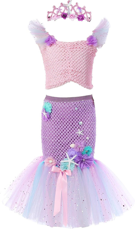 Tutu Dreams Mermaid Dress Outfit for Girls Birthday Parties