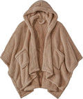 CUBRIDGE Cozy Sherpa Poncho - Stay Warm at Work!