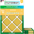 24x25x1 MERV 11 Air Filter 3-Pack - Pet & Allergy Defense