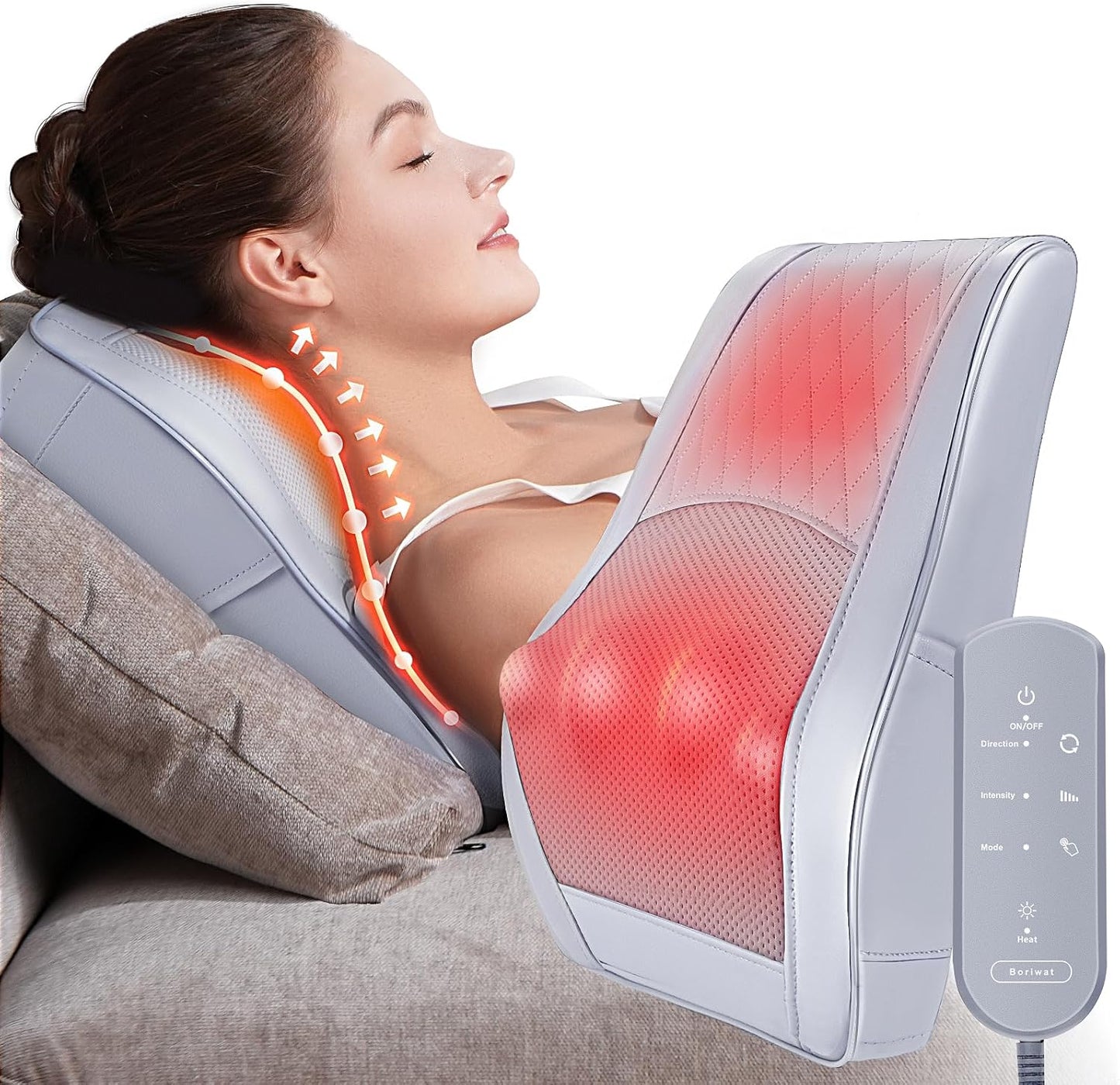 Boriwat Neck Back Massager with Heat for Ultimate Relaxation