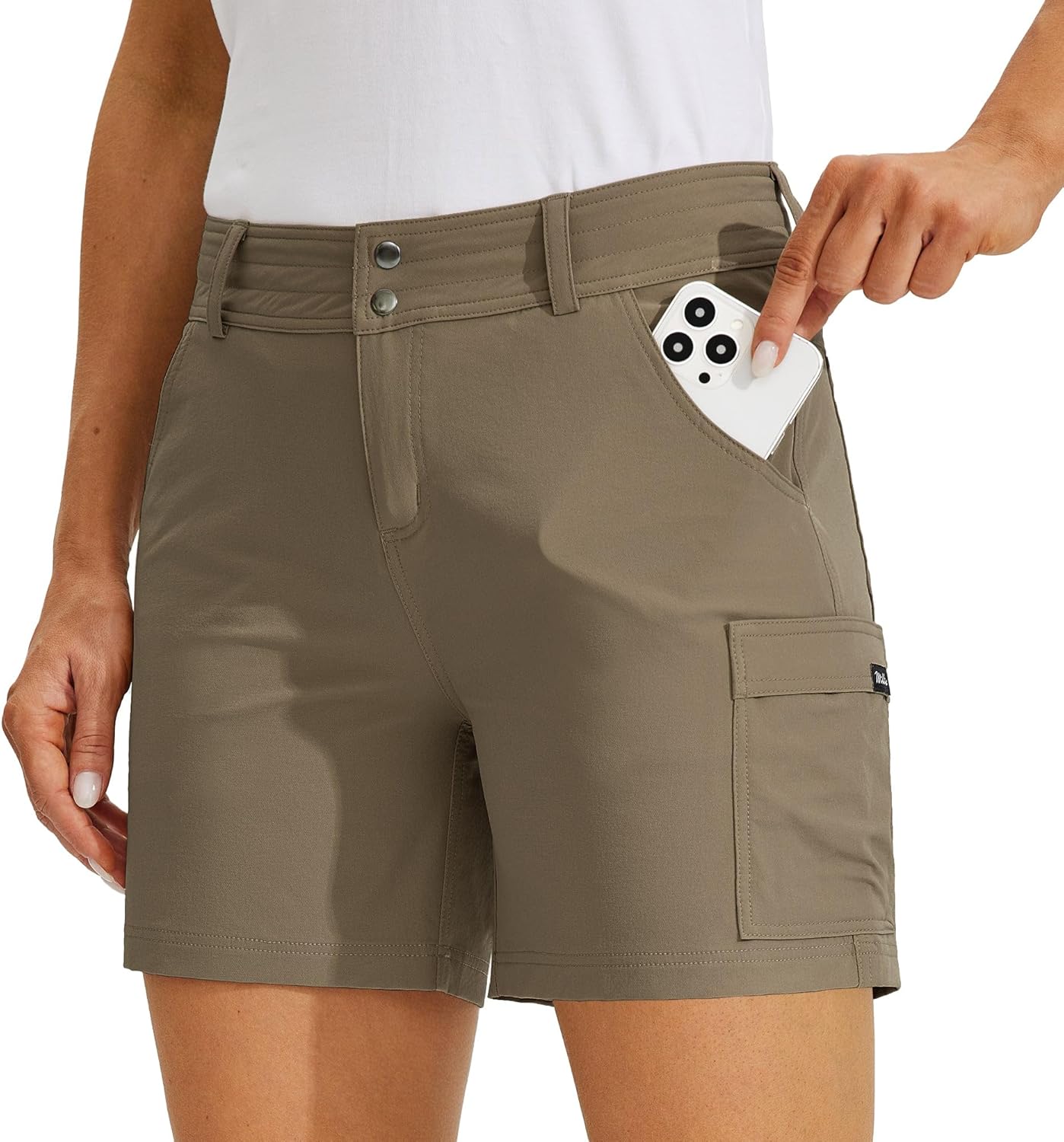 Willit Women's Golf Cargo Shorts for Hiking and Summer Fun