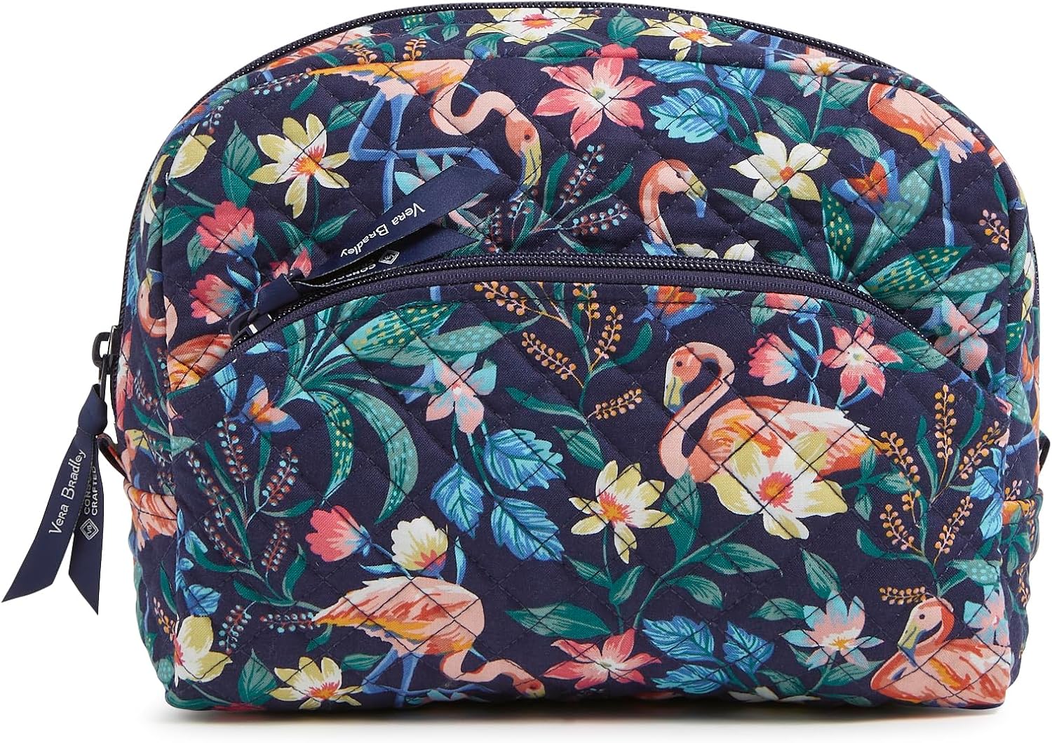 Vera Bradley Women's Cotton Large Cosmetic Makeup Organizer Bag