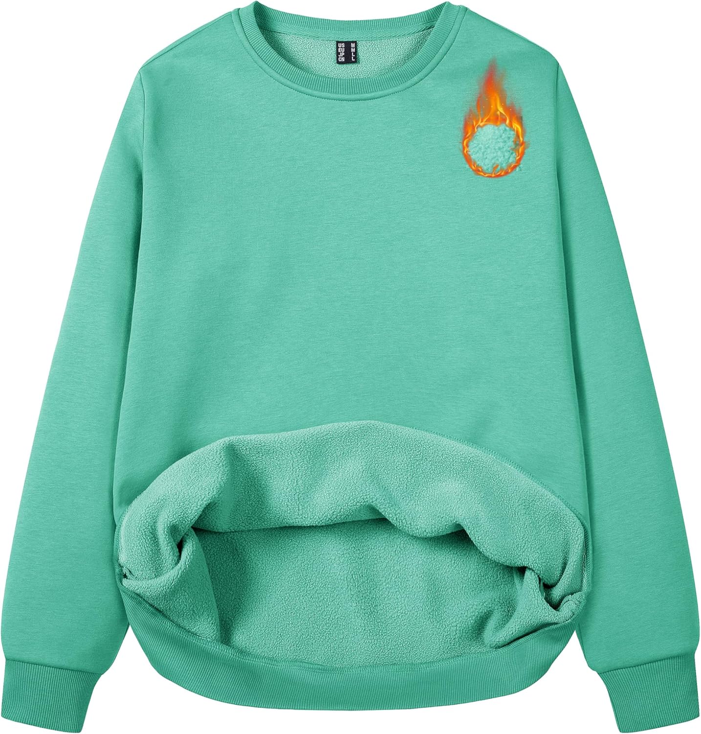 MAGCOMSEN Women's Fleece Lined Sweatshirt for Cozy Comfort