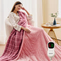 Heated Electric Blanket King Size - Dual-Sided Flannel Sherpa Comfort