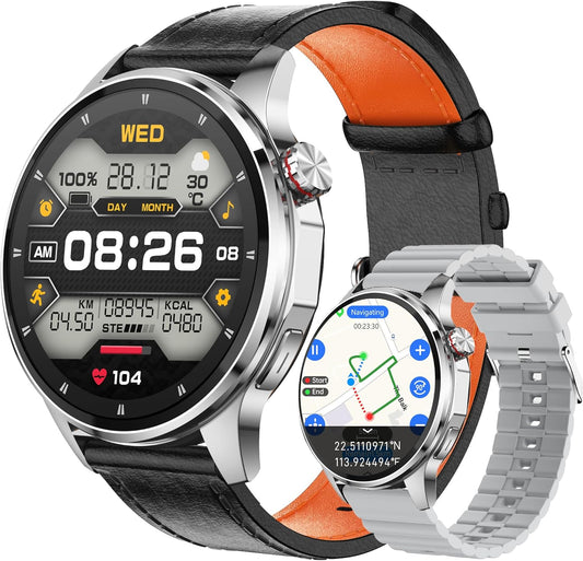 Smart Watch for Men with GPS, Health Monitor & 100+ Sport Modes
