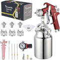 Siphon Feed Spray Gun Set for Paint with 1.4/1.7/2.0mm Nozzles
