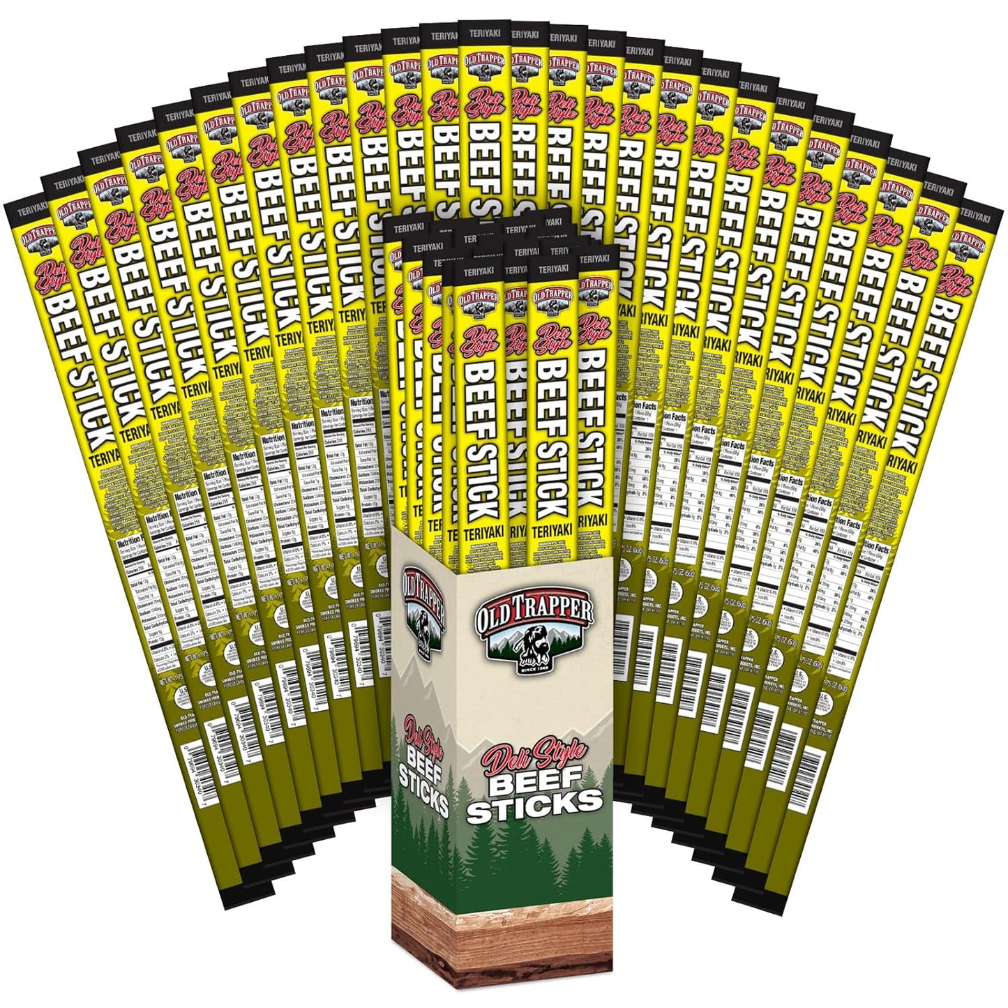 Old Trapper Deli-Style Sausage Sticks: Teriyaki Flavor Snack
