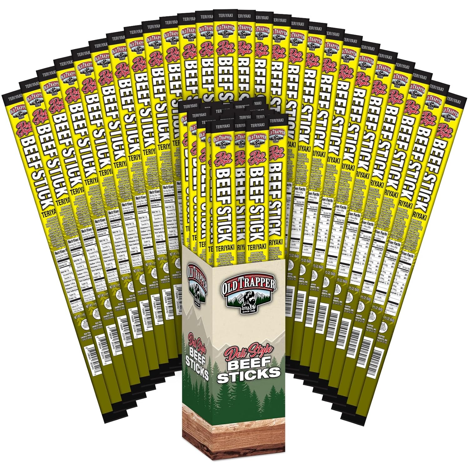 Old Trapper Deli-Style Sausage Sticks: Teriyaki Flavor Snack