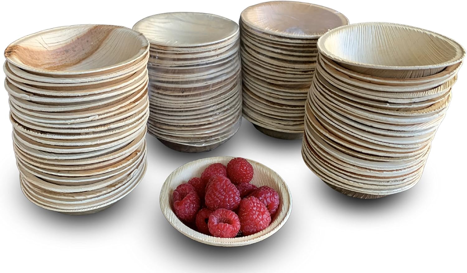 Raj Disposable Palm Leaf Bowls - Eco-Friendly Dinnerware Pack