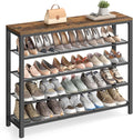 VASAGLE Shoe Rack 5-Tier Shoe Storage Organizer - Compact Entryway
