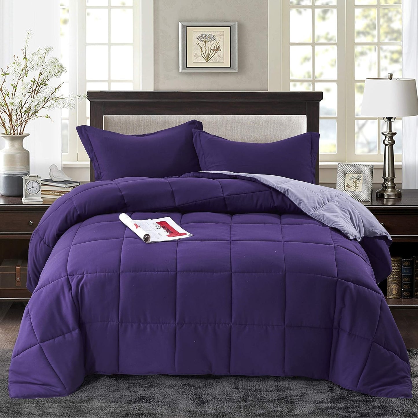 HIG 3pc Down Alternative Comforter Set for All Seasons