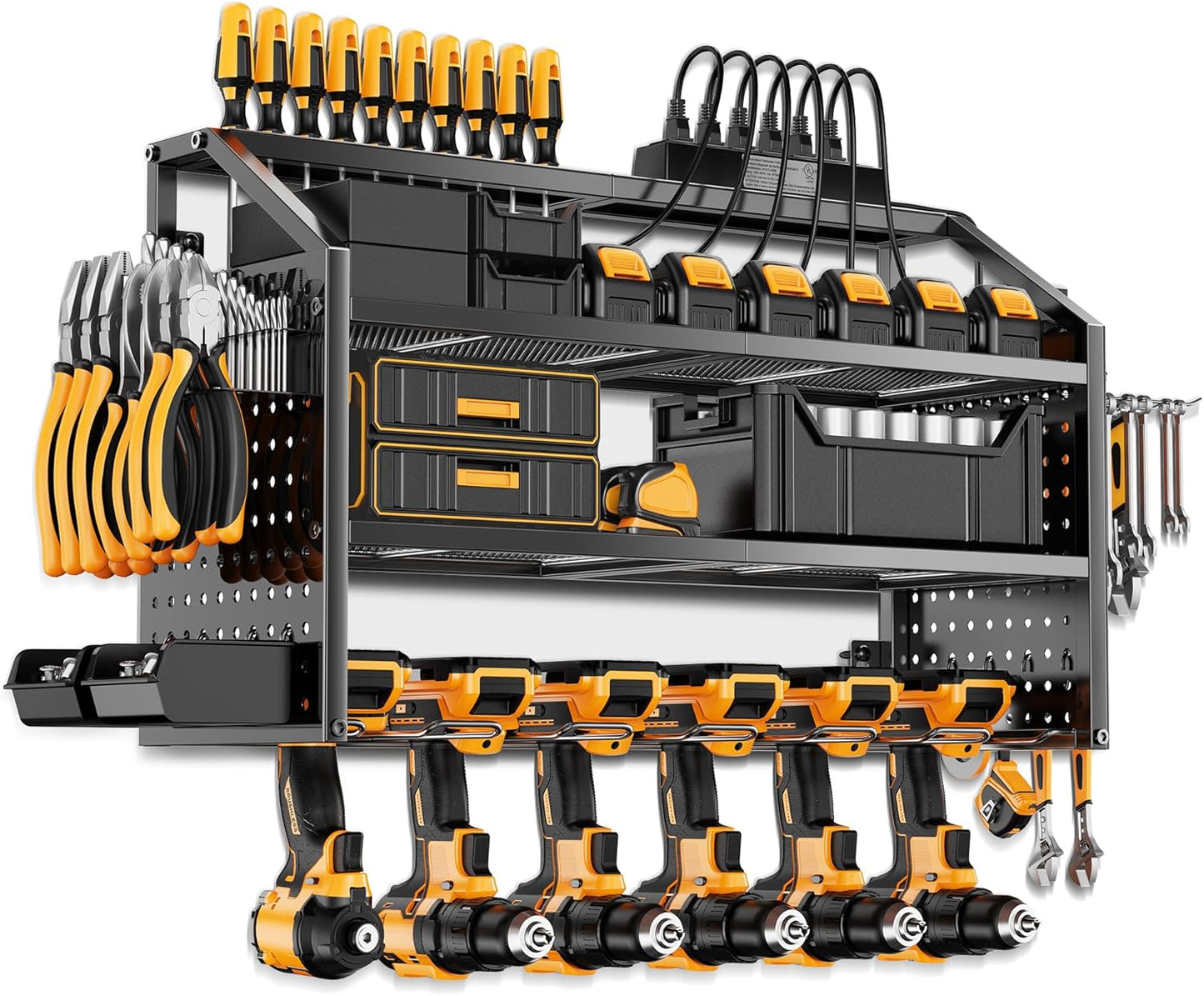 Ultimate Power Tool Organizer with Charging Station