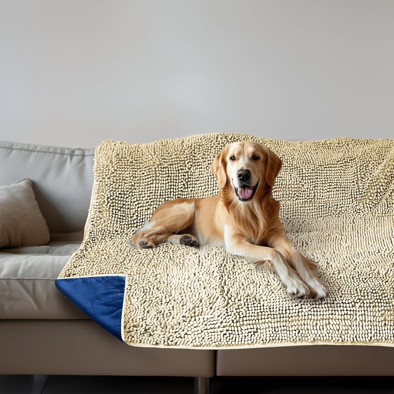 Muddy Mat Dog Blanket - Soft Chenille Furniture Protector for Pets