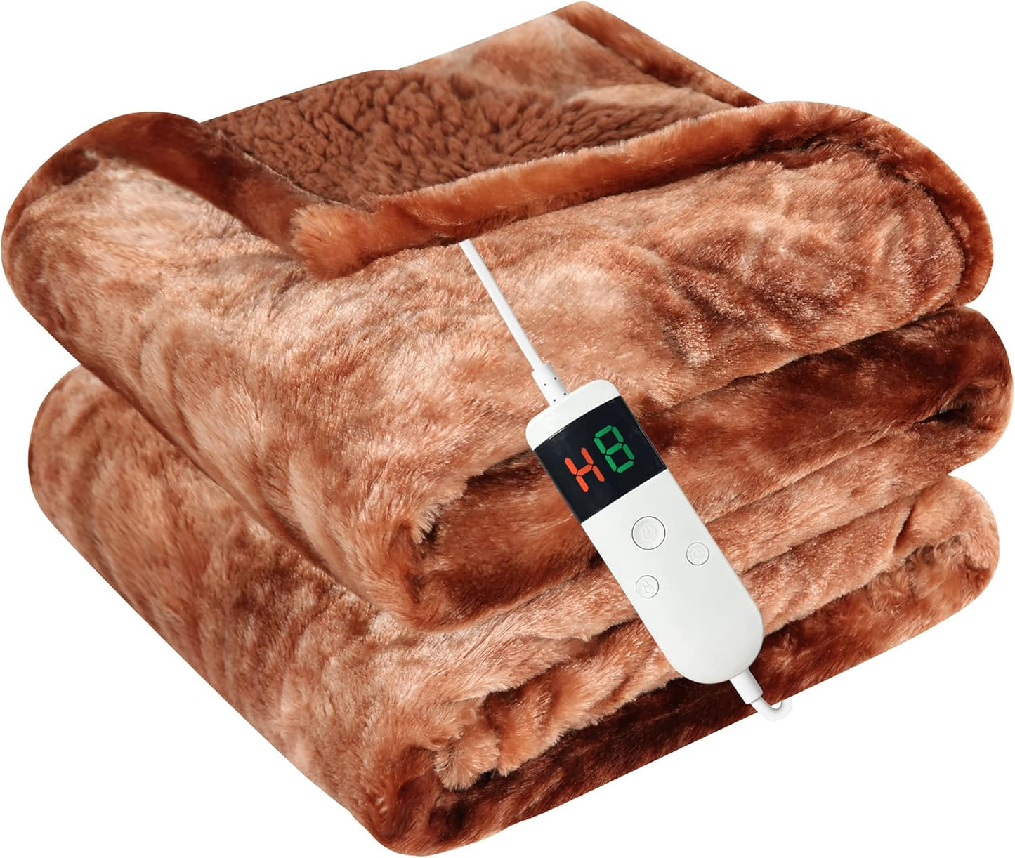 Electric Heated Blanket Throw for Cozy Full Body Warmth