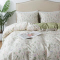 Floral Duvet Cover King - 100% Cotton Botanical Bedlinen Set