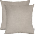 Sunbrella Square Throw Pillows Set of 2 17in x 17in Cast Silver