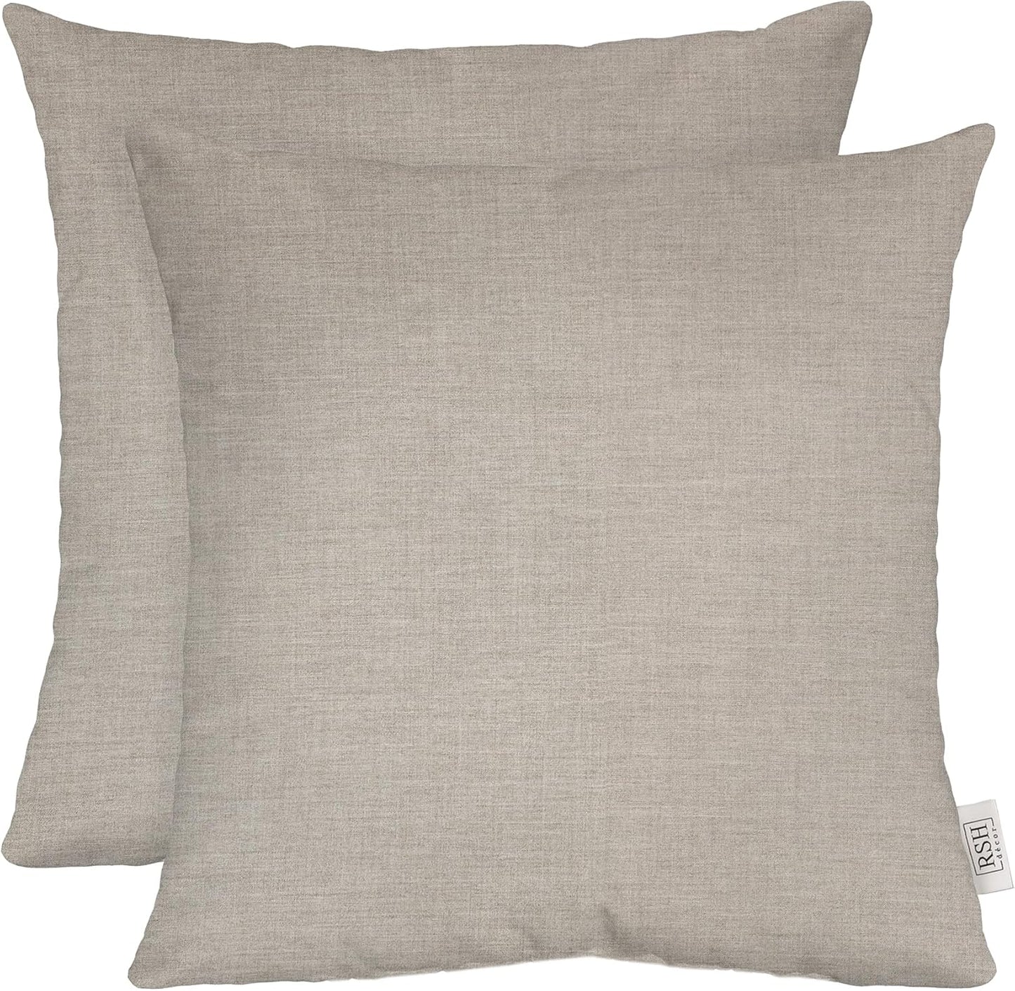 Sunbrella Square Throw Pillows Set of 2 | 17in x 17in Size