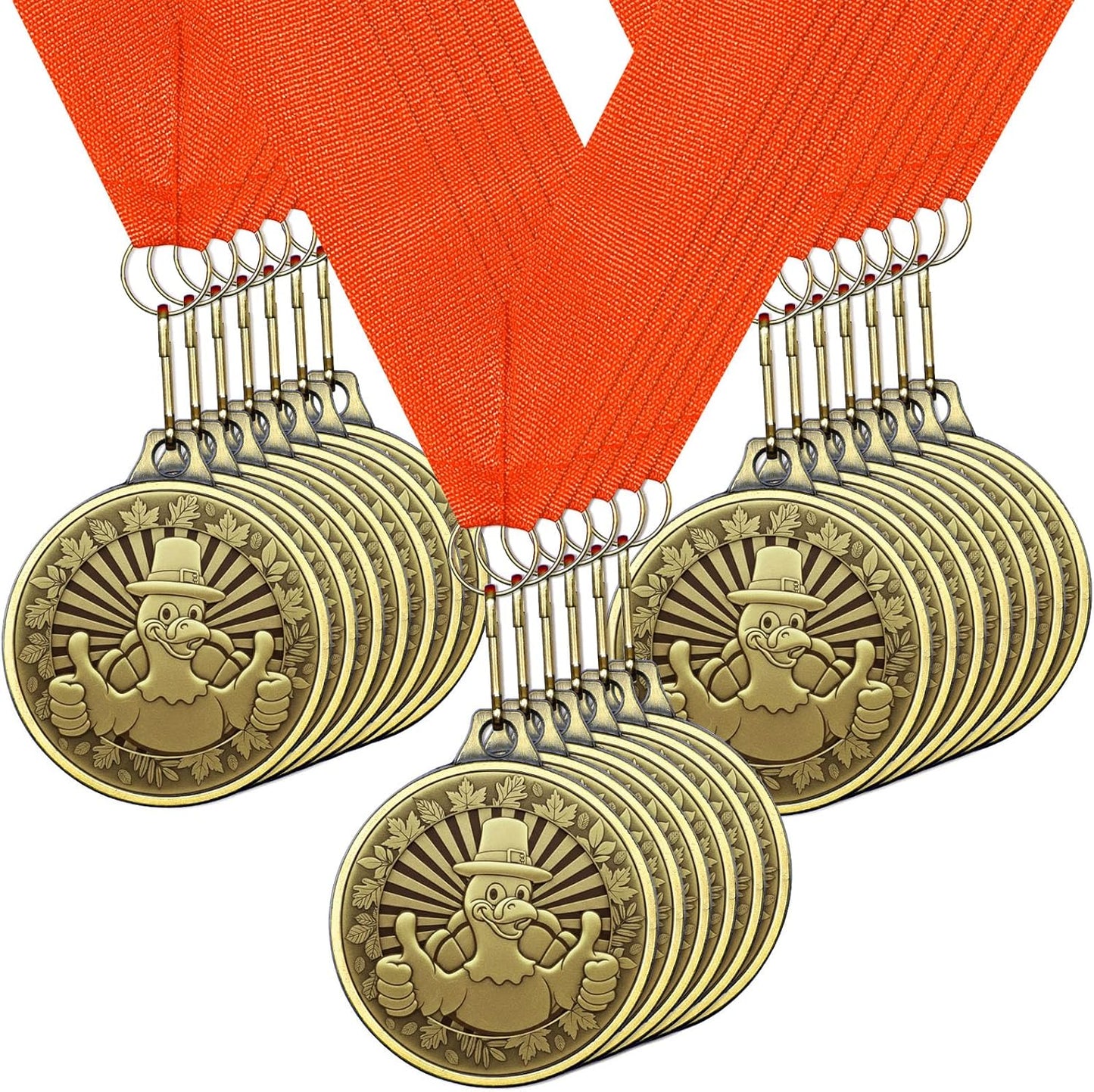 Thanksgiving Turkey Trot Medals Bulk for Runners and Awards