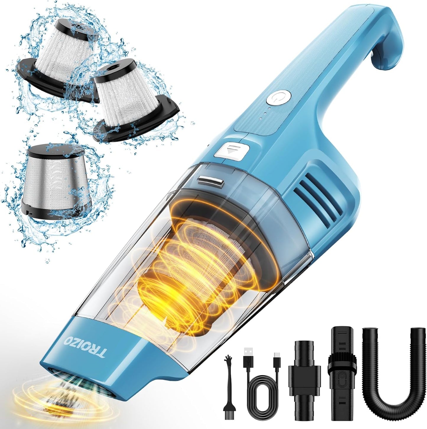 TROIZO Cordless Handheld Vacuum - Powerfully Portable Clean!