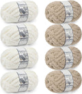 Chunky Yarn for Hand Knitting - #10 Jumbo Chenille Yarn for Blankets