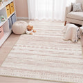 4x6 Pink Area Rug for Living Room - Machine Washable, Soft & Non Slip
