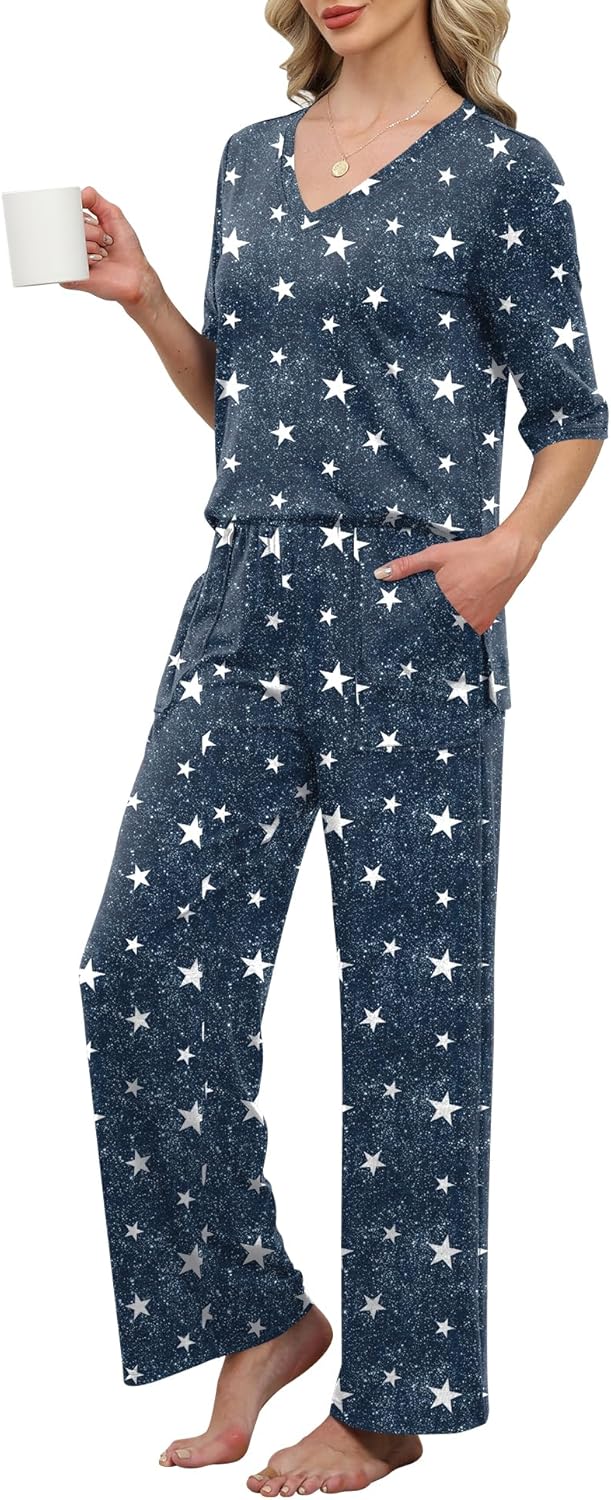 LOMON Women's 2 Piece Lounge Pajama Sets for Comfort and Style
